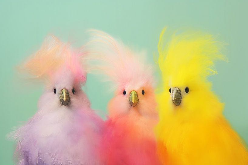 Kleurrijke vrolijke vogels van Studio Allee