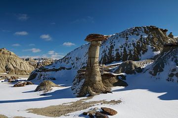 Ah-Shi-Sle-Pah Wilderness Study Area in de winter, New Mexico, USA van Frank Fichtmüller