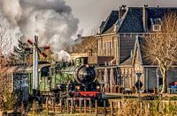 Simpelveld steam train as it departs Simpelveld