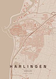 Stadtplan von Harlingen von Stef van Campen