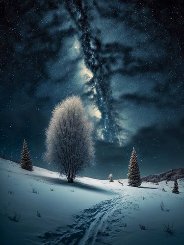 melkweg in de bergen