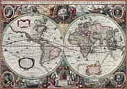 New Geographic and Hydrographic Map of the Whole World, 1630 van Meesterlijcke Meesters thumbnail
