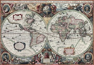Neue geografische und hydrographische Weltkarte 1630