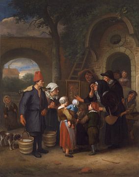 Demonstration von Wachsfiguren, Jan Steen (Nachfolger von)