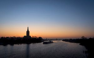 Hasselt (NL) net voor zonsopgang van Erik Veldkamp