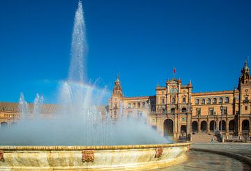 Plaza de Espagna, Sevilla, Spanje van Jan Fritz