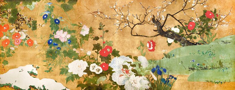 Art japonais. Fleurs des quatre saisons par Saito Ippo. par Dina Dankers