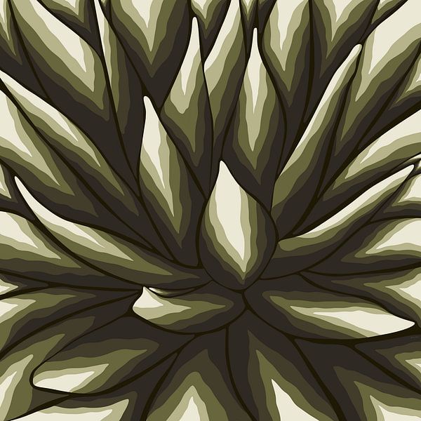 Oasis - Kaktus dunkelgrün von Studio Hinte