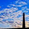 Silhouette du phare de Den Helder - Huisduinen sur eric van der eijk