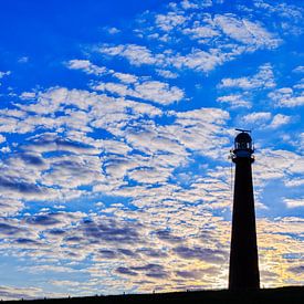Silhouette du phare de Den Helder - Huisduinen sur eric van der eijk