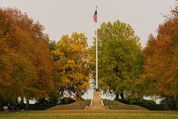 Le cimetière américain de Margraten "le drapeau".
