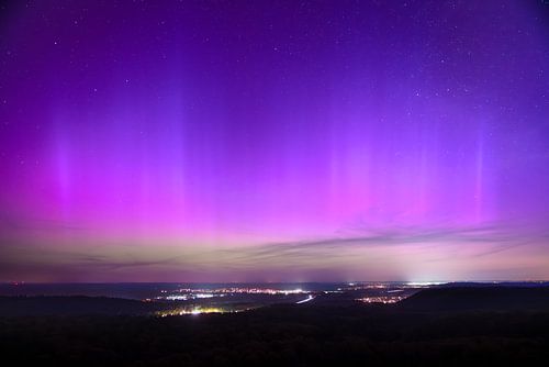 Polarlichter über Süddeutschland