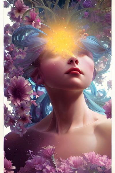 Vicky has her head in the floral clouds by Christine aka stine1