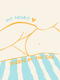 My heart sleeps by the sea von Kim Karol / Ohkimiko
