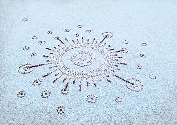 Solarsystem invents with snow