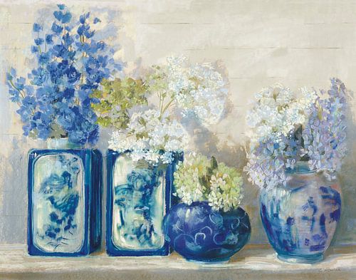 Ladys Mantle on Shiplap, Carol Rowan