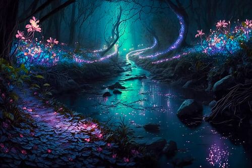 fantasy forest by haroulita