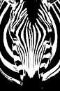 Identiteit - een abstract portret van een zebra van Sharing Wildlife thumbnail