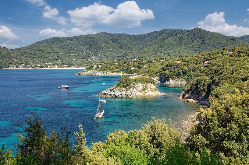 Coastal landscape on the island of Elba by Peter Eckert