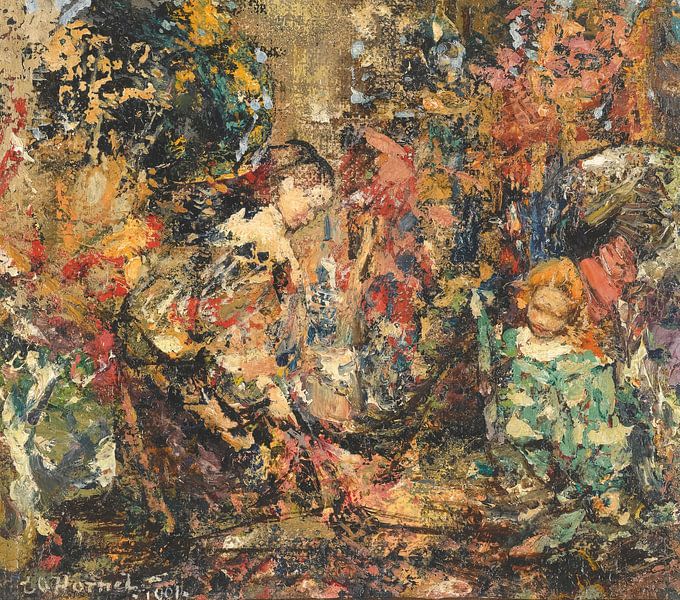 Flower Girls, Edward Atkinson Hornel by All the Masters