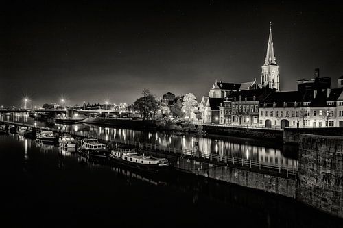 Maastricht-Wyck bei Nacht