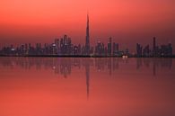 Réflexion sur l'horizon de Dubaï avec Burj Dubaï par Jean Claude Castor Aperçu