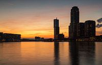 Orange sunset in Rijnhaven by Ilya Korzelius thumbnail