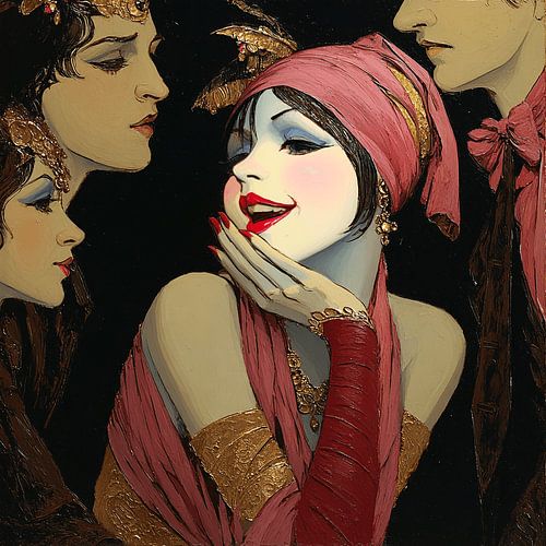 The Woman in the Middle | Art Deco Portrait