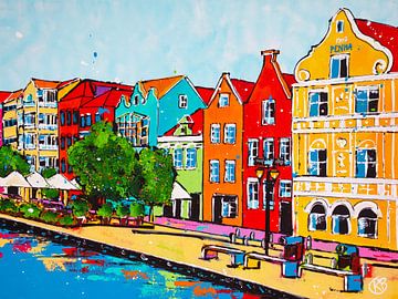 Willemstad Curaçao von Happy Paintings