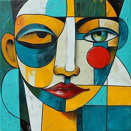 Abstract face by Poster Art Shop