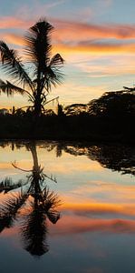 Zonsopkomst op Bali met vulkaan Gunung Agung (deel 3 drieluik)