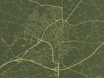 Kaart van Oldenzaal in Groen Goud van Map Art Studio