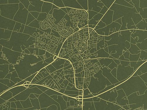 Kaart van Oldenzaal in Groen Goud