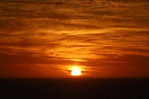 Coucher de soleil au Chili