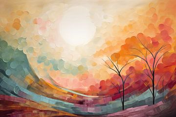 Abstract landschap van Bert Nijholt