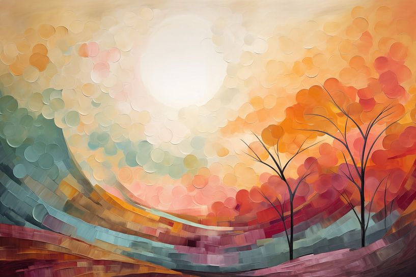 Abstract landschap van Bert Nijholt