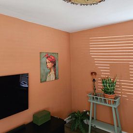 Klantfoto: Holly van Mirjam Duizendstra, op canvas