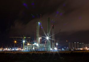L'industrie dans le port noir