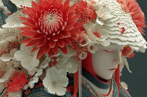 Picturesque Japanese art: Geisha