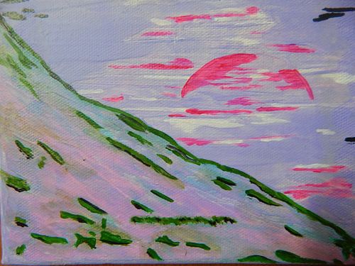 Sonnenuntergang am Berg