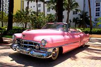 Pink Cadillac in Miami Beach Florida