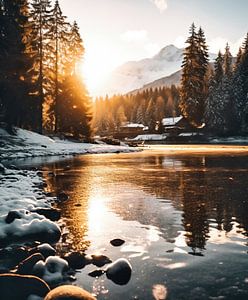 Sonnenuntergang im Herbst
