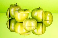 Gereflecteerde groene appels