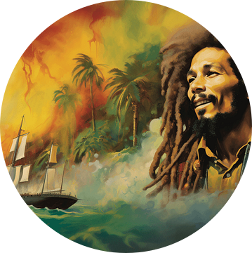 Bob Marley's Rastakleuren en Rebelse Geest van Surreal Media
