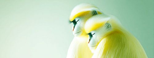 Yellow Lullaby | Two Sleeping Monkeys