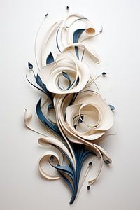 3D Abstrakte Blume Komposition von Digitale Schilderijen