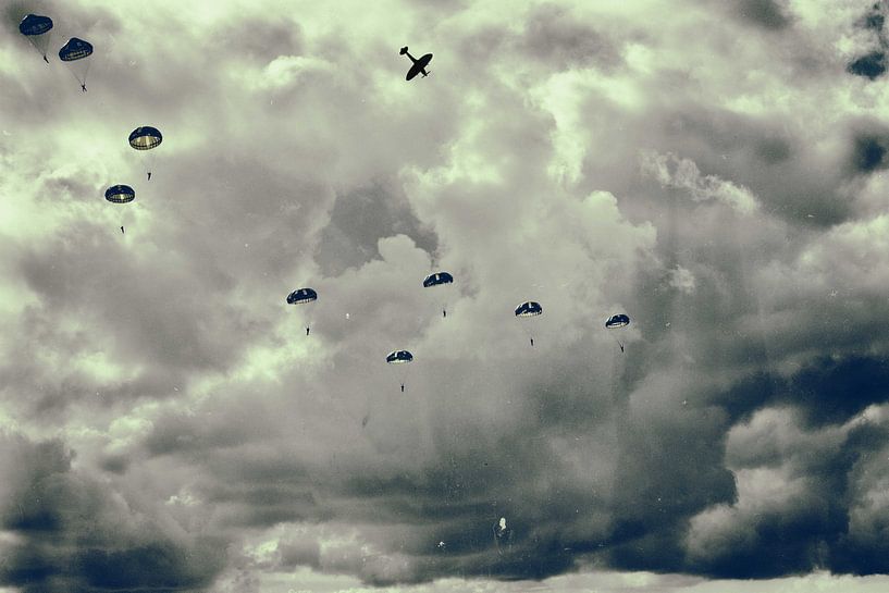 Parachute landing Market Garden Groesbeek by StudioSchulteSchultz