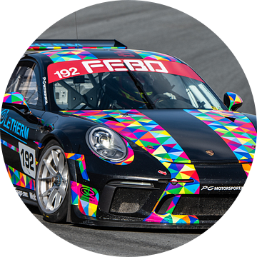 Porsche 911 GT3  op circuit Zandvoort. van Frank Van der Werff