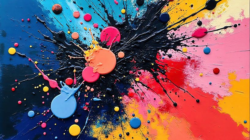 Creative art with paint by The Photo Artist
