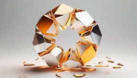 Gouden en diamanten ring